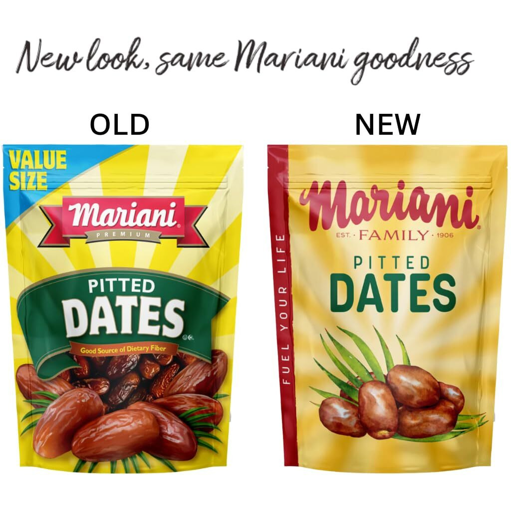 Mariani Pitted Dates, 30 Oz - Resealable Bag, High Fiber, No Sugar Added