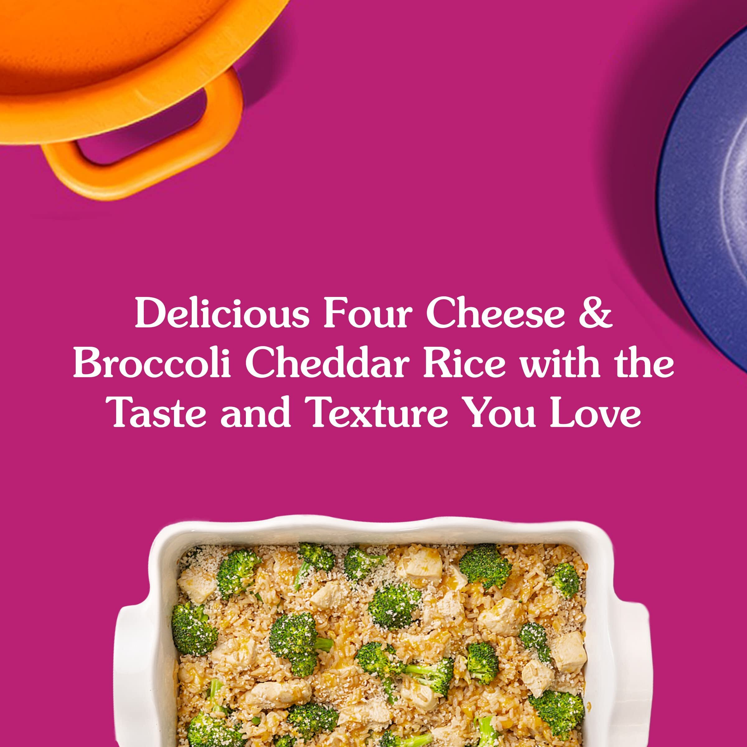 Ben's Original Ready Rice Creamy Four Cheese And Cheddar Broccoli Variety Pack, Easy Dinner Sides, 8.5 Oz Pouch (Pack Of 6)