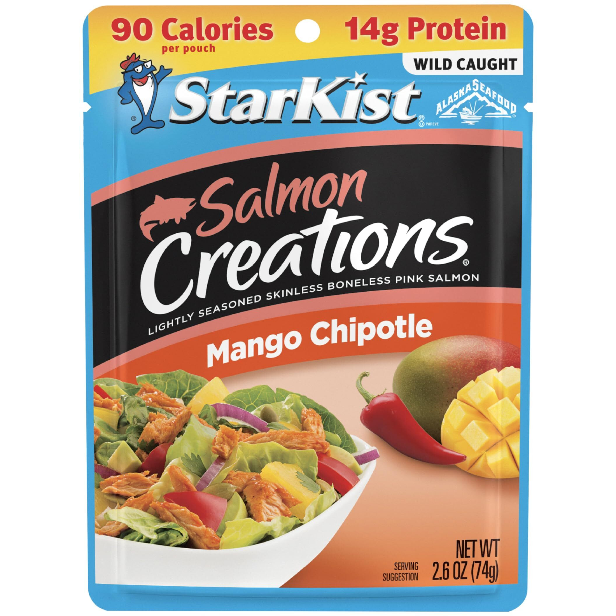 Starkist Salmon Creations Mango Chipotle - 2.6 Oz Pouch (Packaging May Vary) (Pack Of 12)