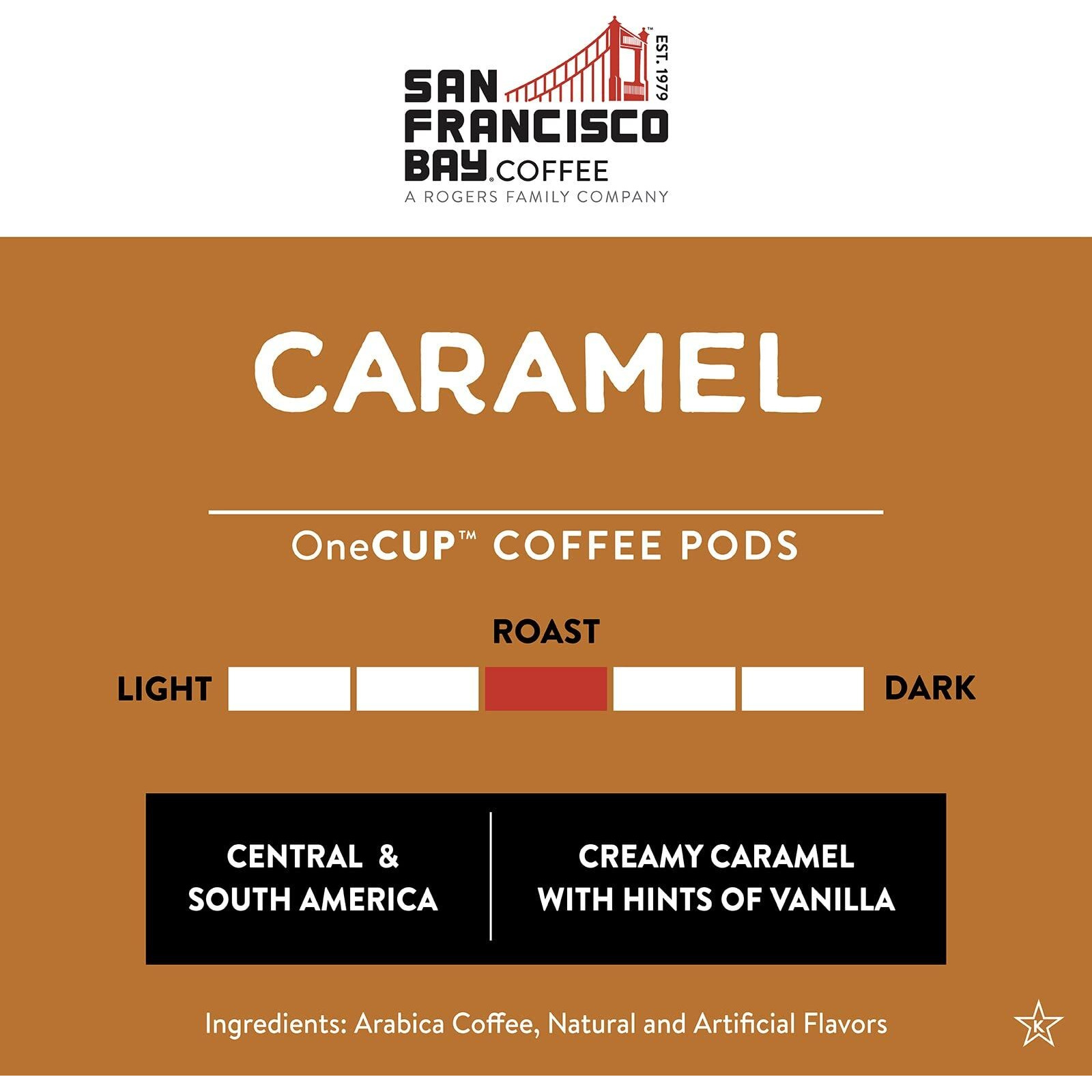 San Francisco Bay Compostable Coffee Pods - Caramel (80 Ct) K Cup Compatible Including Keurig 2.0, Flavored, Medium Roast