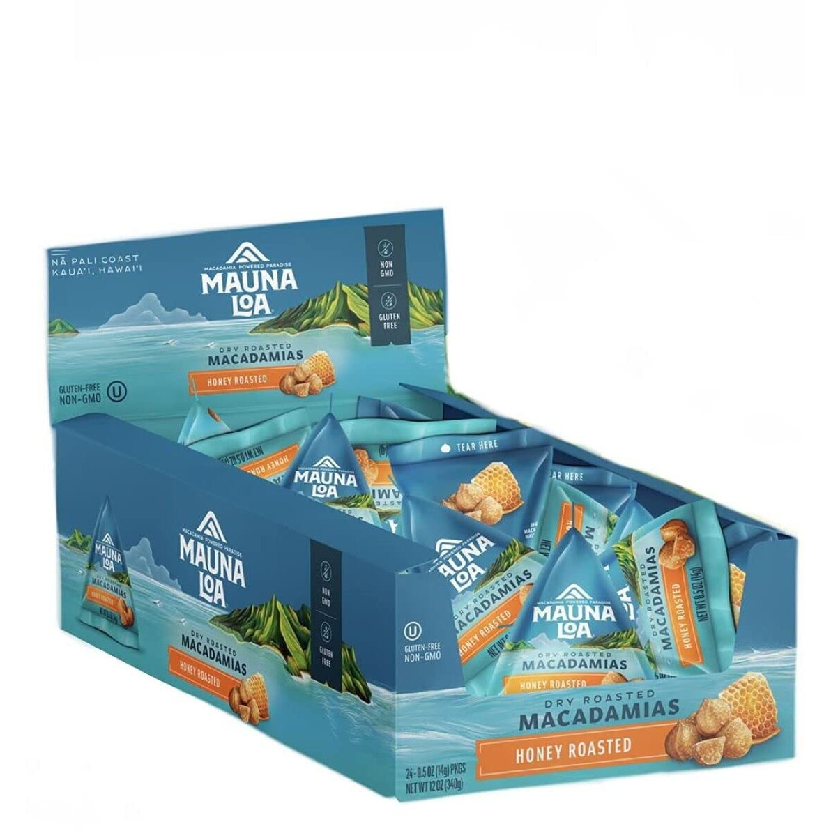 Mauna Loa Macadamia Nuts Mini Pack Honey Roast Taste Hawaii