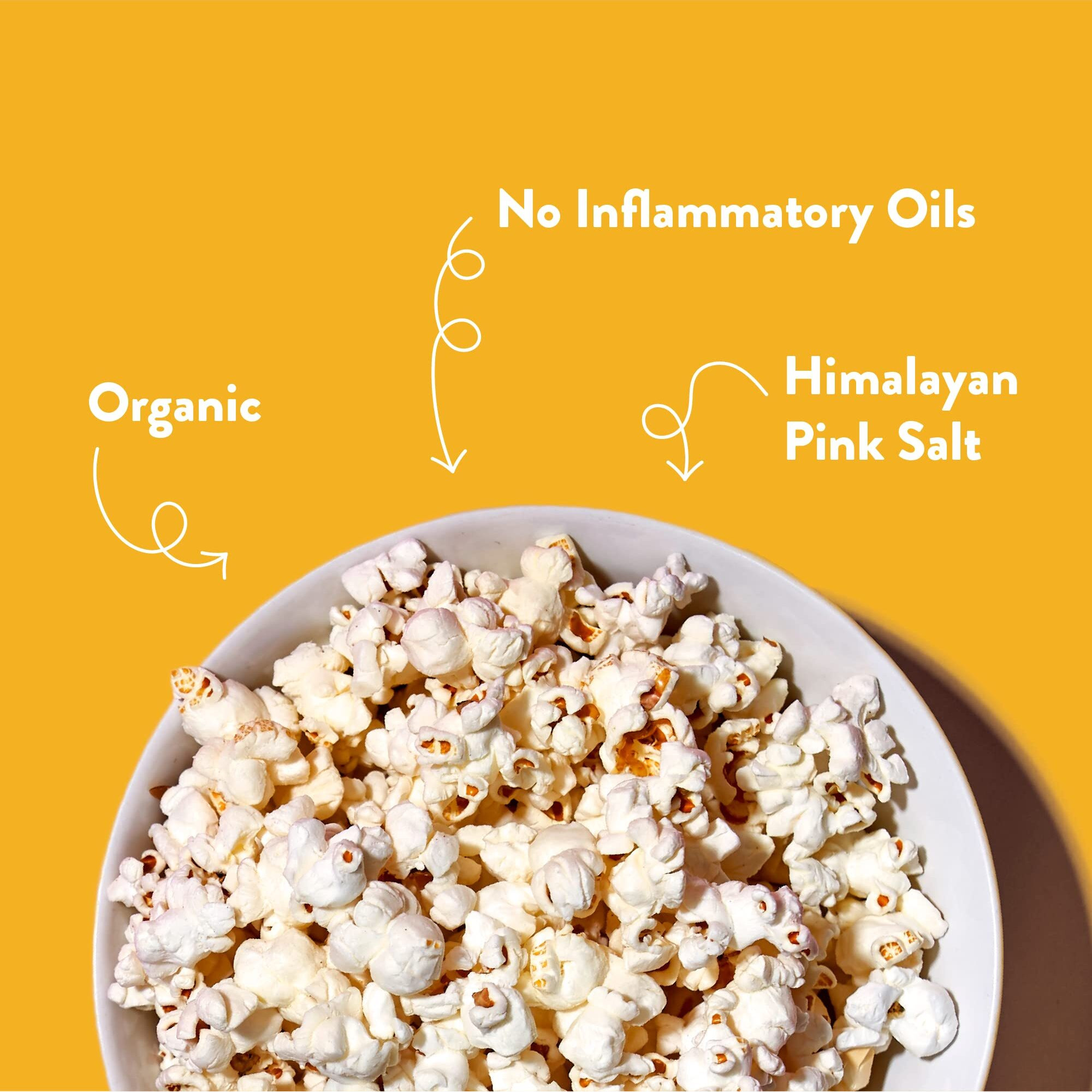 Lesserevil Himalayan Gold Organic Popcorn, Premium Quality, Minimally Processed, No Vegetable Oil, 4.6 Oz (Pack Of 3)