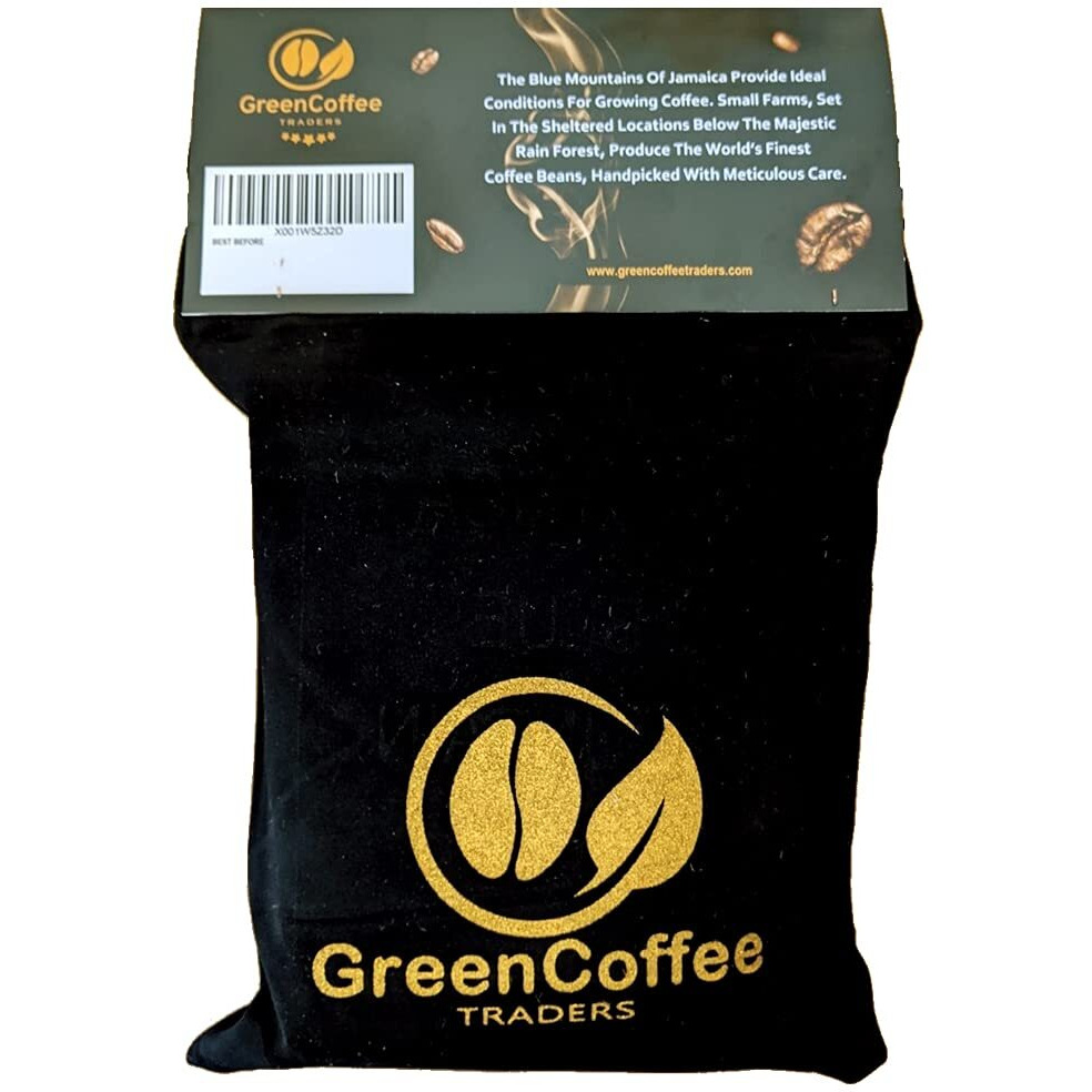 Green Coffee Traders 1Lb. 100% Jamaica Jamaican Blue Mountain Roasted Coffee - City Roast, 1Lb Bag