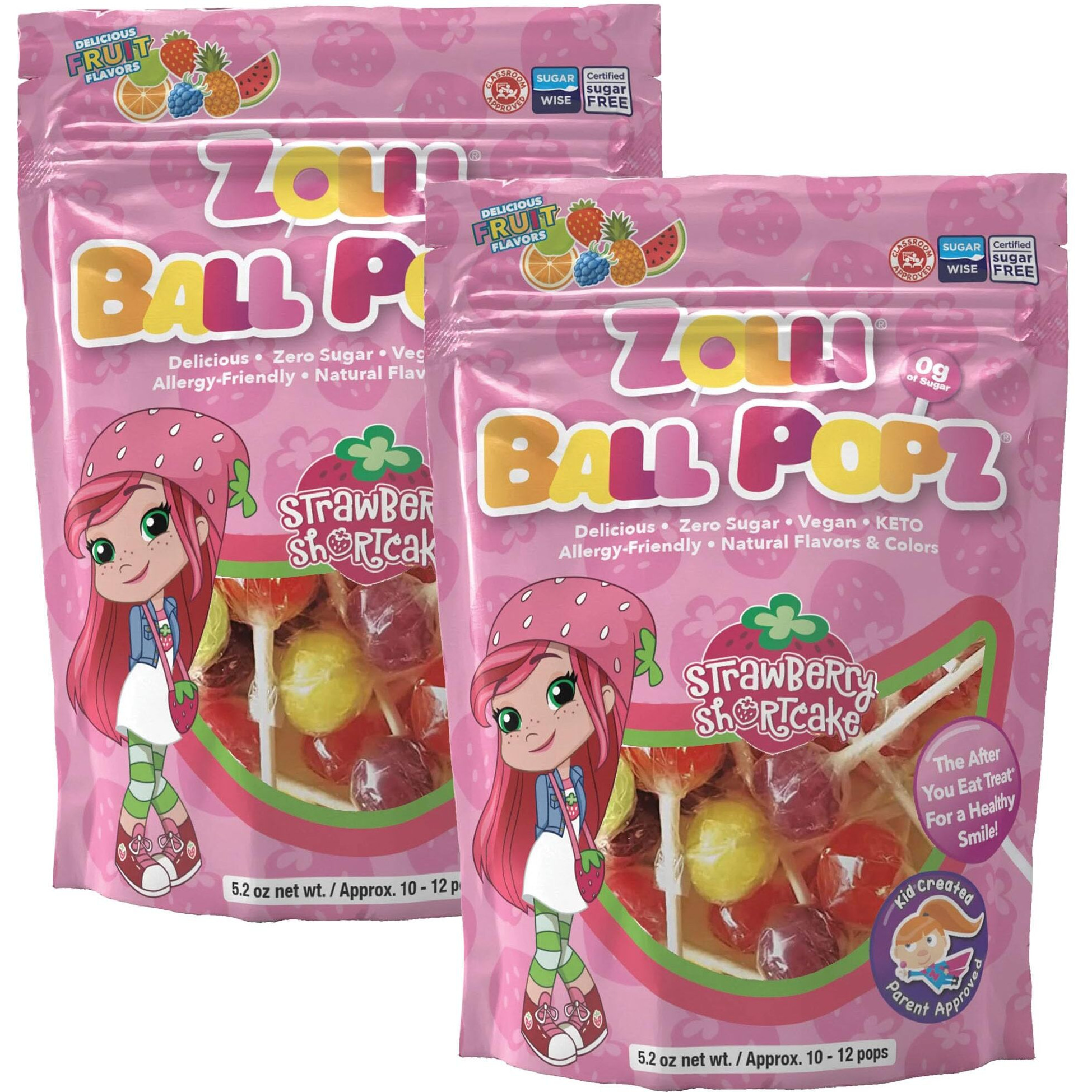 Zolli Ball Popz Lollipops - Clean Teeth, Natural Fruit Flavor - 10.4 Ounce For A Delicious And Dental-Friendly Snacking Experience