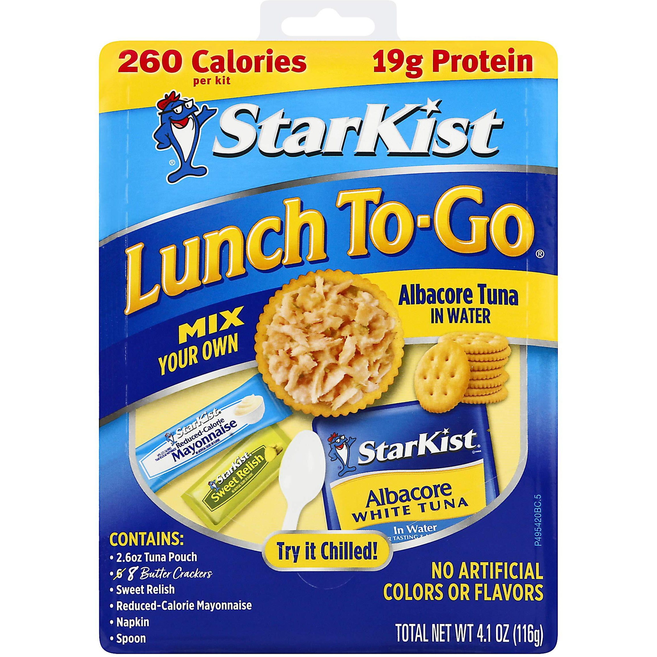 Starkist Lunch To-Go Albacore Mix Your Own Tuna Salad, 4.1 Ounce Kit, 12 Pack