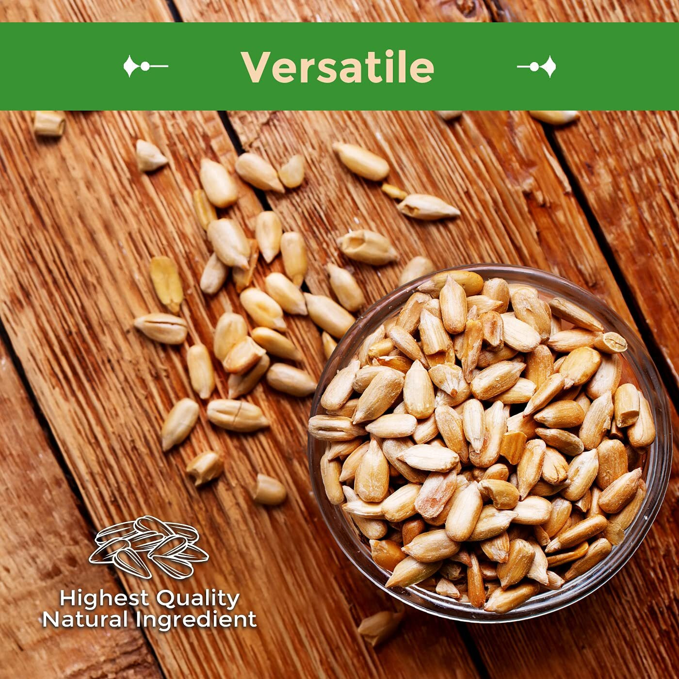 Sincerely Nuts Sunflower Seeds Roasted And Salted, Hulled | No Shell, Gluten-Free Snack, Vegan, And Kosher Certified, 2(Lb) Bag