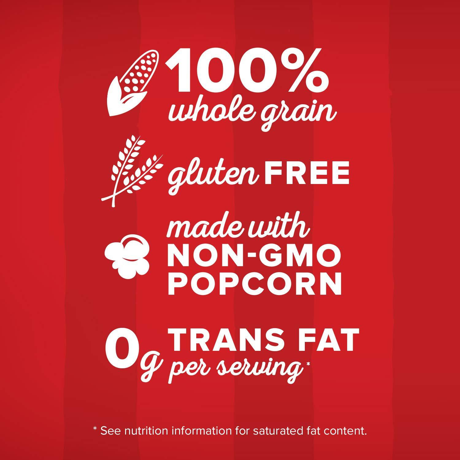 Orville Redenbachers Butter Flavored Microwave Popcorn, Gluten Free, 6 Count Popcorn Bags (6 Boxes)