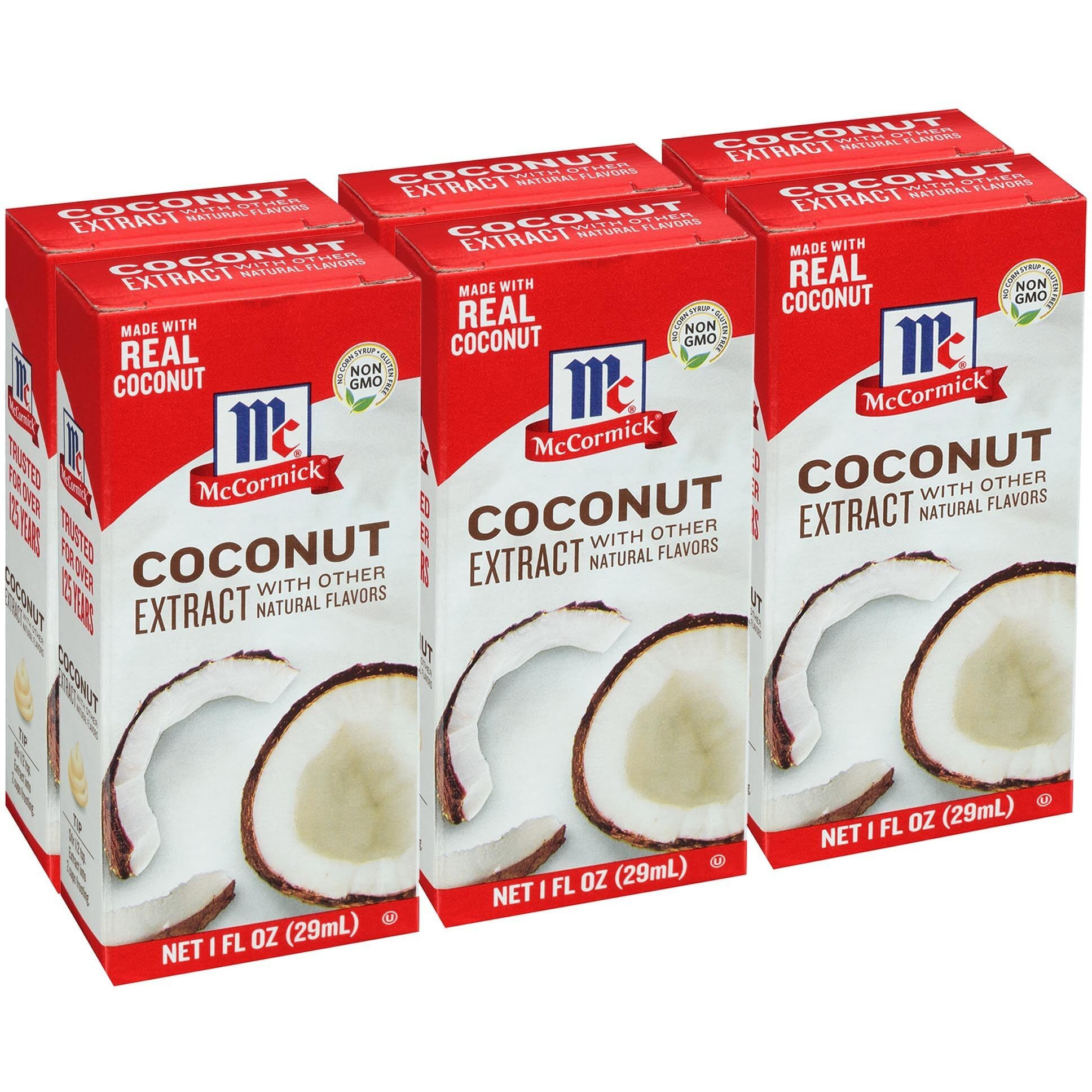 Mccormick Coconut Extract With Other Natural Flavors, 1 Fl Oz (Pack Of 6)