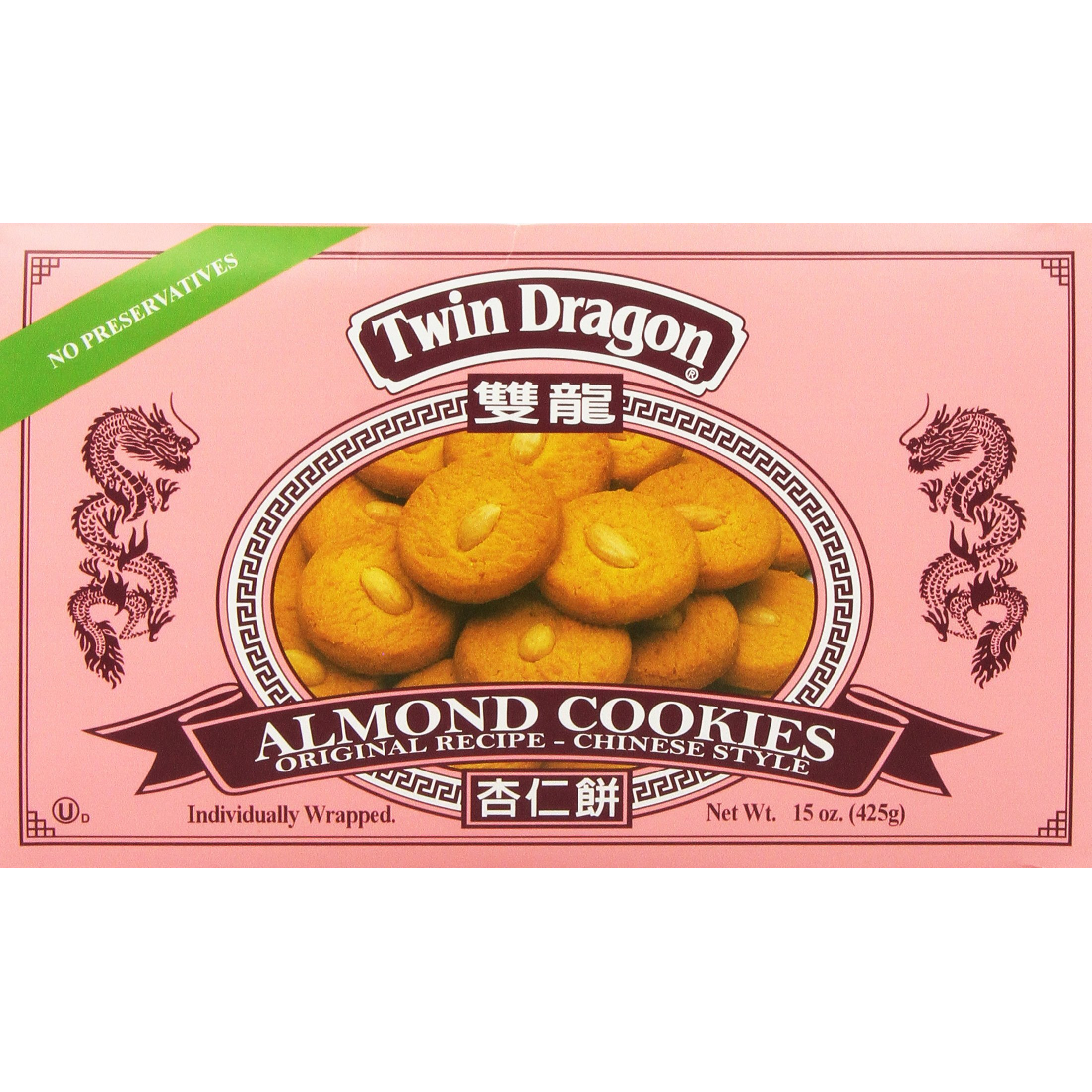Twin Dragon Almond Cookies 15 Oz.