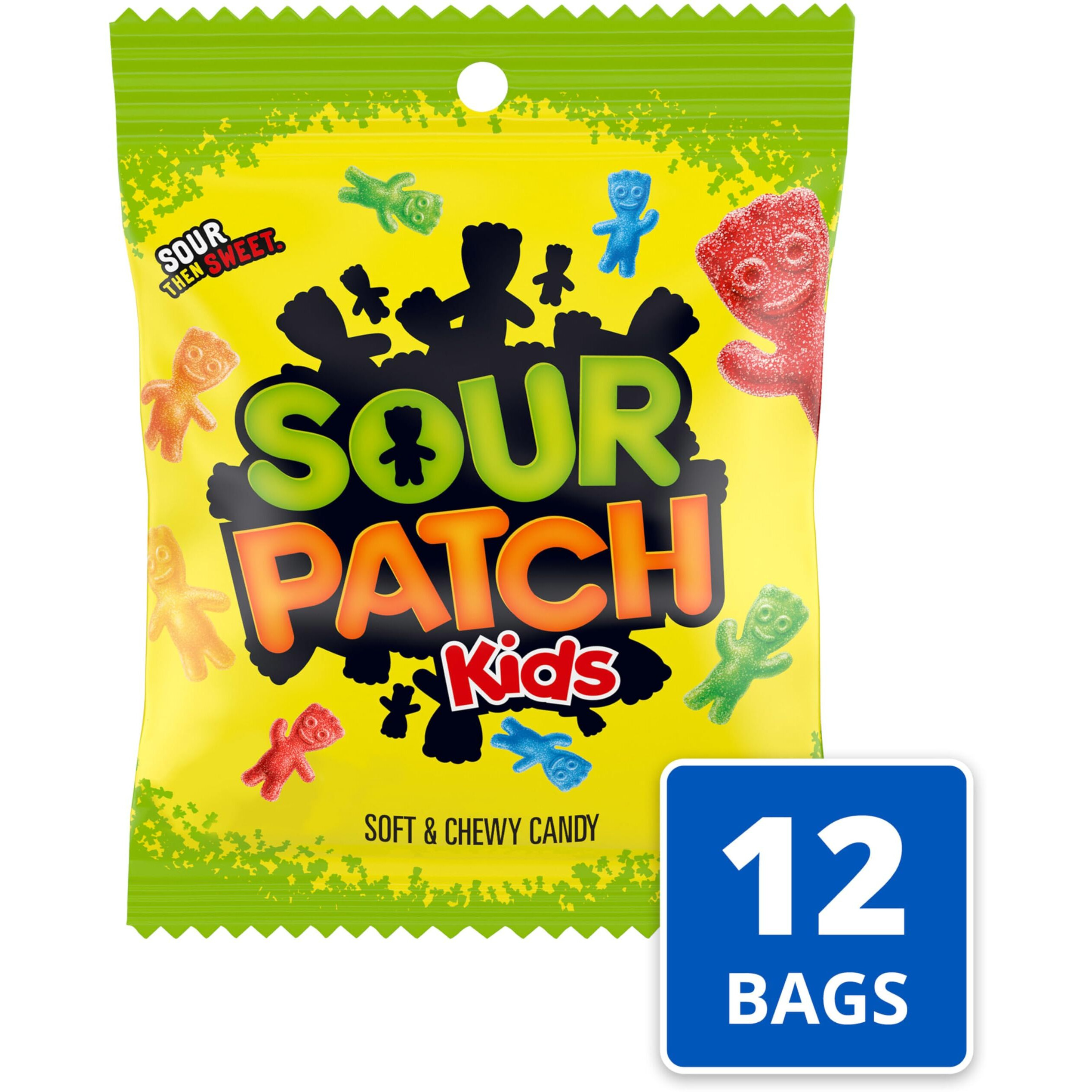 Sour Patch Kids Original Soft & Chewy Candy, 3.6Oz (Pack Of 12)