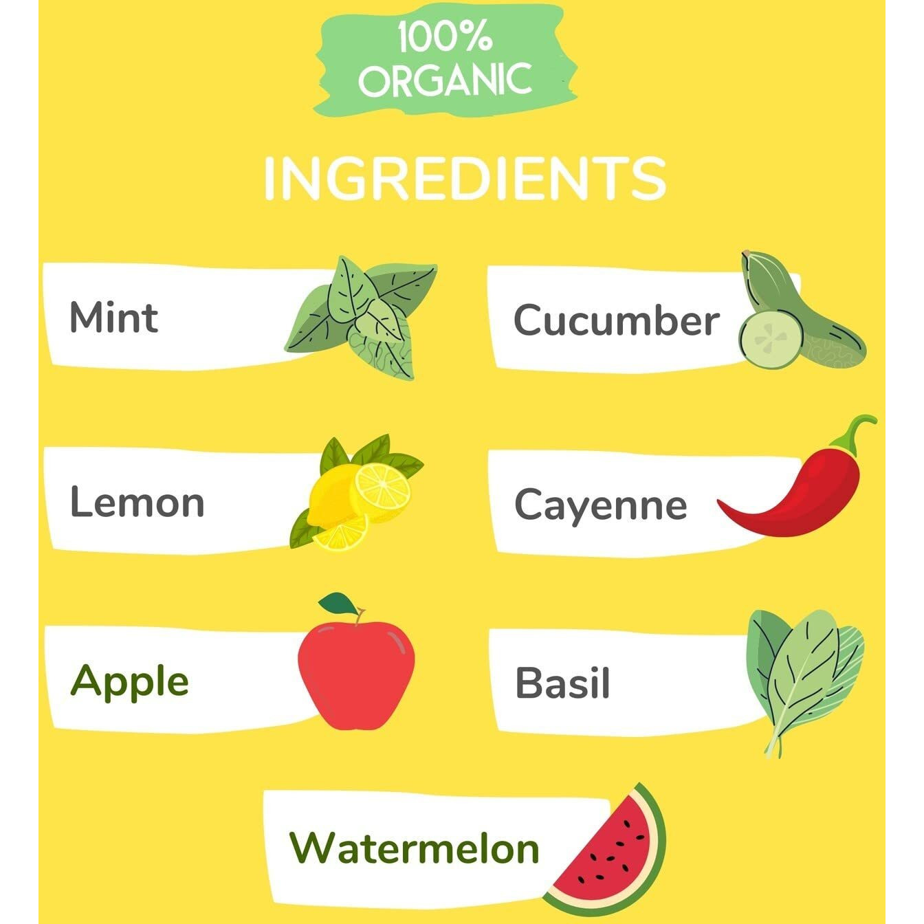Wonder Melon Organic Watermelon Juice, Cold Pressed, (Variety 6 Pack) 3 Watermelon With Basil Cucumber & 3 Watermelon With Lemon Cayenne