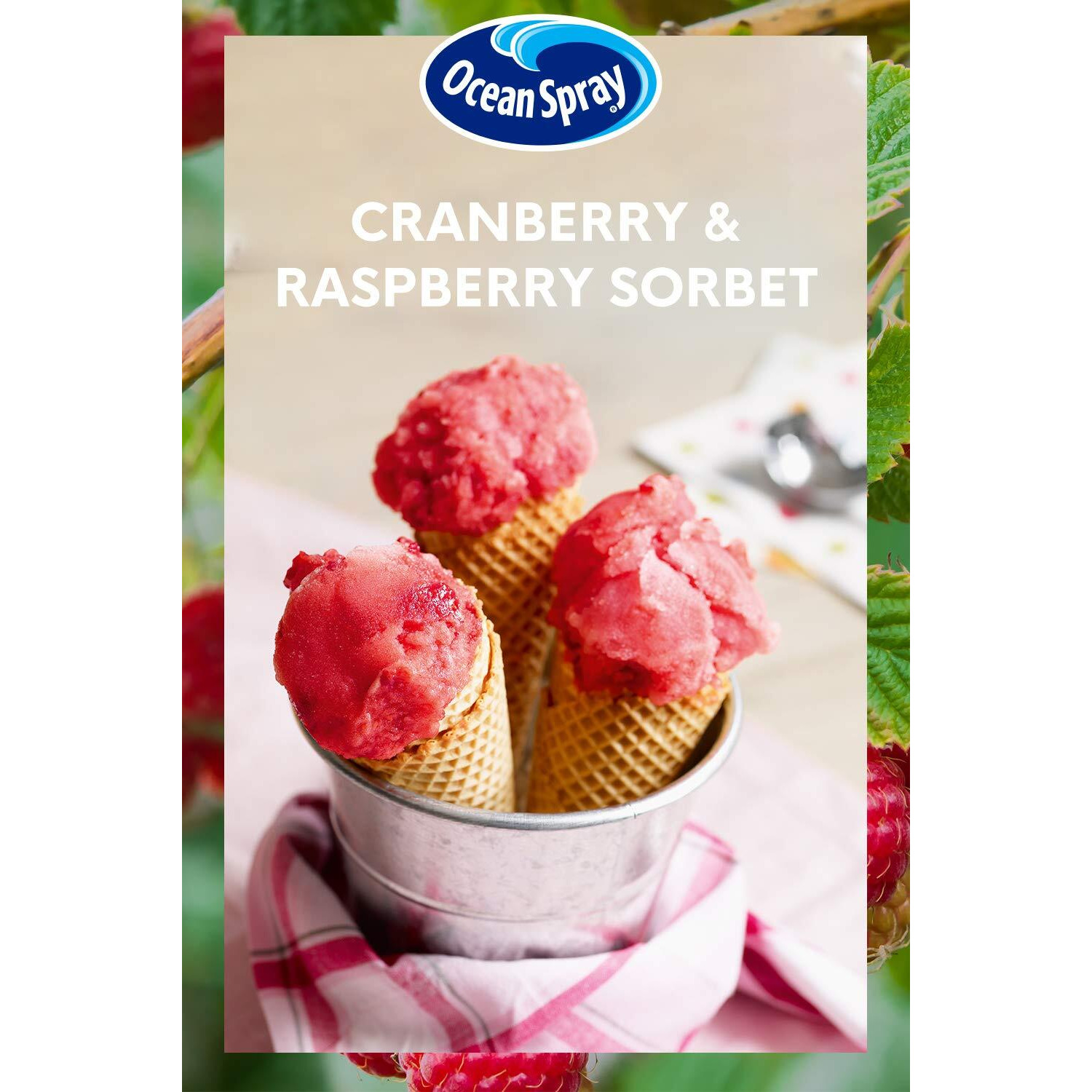 Ocean Spray Cran50 Cranberry Raspberry Juice Drink, 64 Fl Oz Bottle (Pack Of 8)