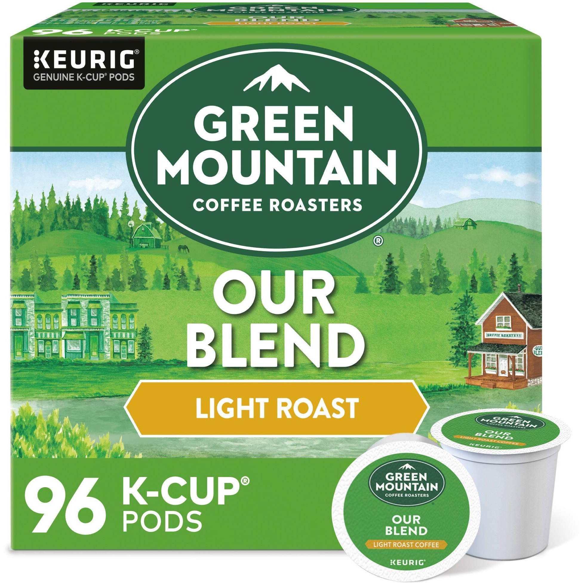 Green Mountain Coffee Roasters Our Blend Keurig Single-Serve K-Cup Pods, Light Roast Coffee, 96 Count (4 Packs Of 24)