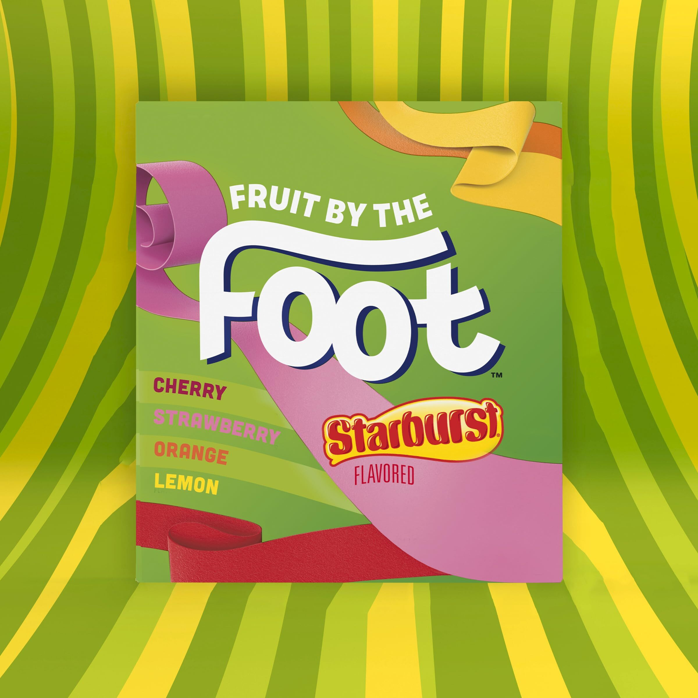 Fruit By The Foot Fruit Flavored Snacks, Starburst, Variety Pack, 6 Ct (Pack Of 8)