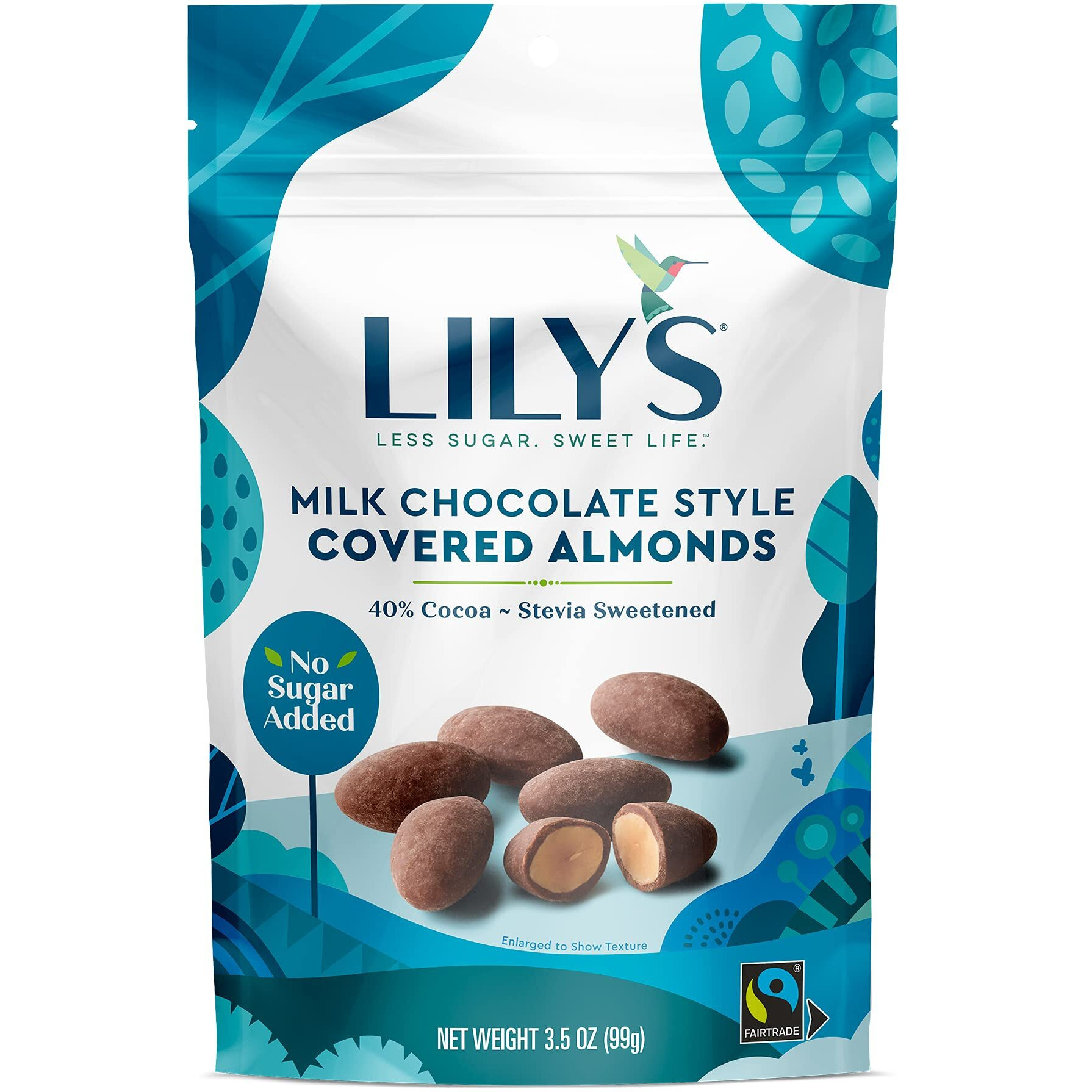 Lily's Milk Chocolate Style Covered Almonds, Stevia Sweetened, No Added Sugar, Low-Carb, Keto-Friendly, Gluten-Free & Non-Gmo, 3.5 Ounce (Pack Of 3), 10.5 Ounce