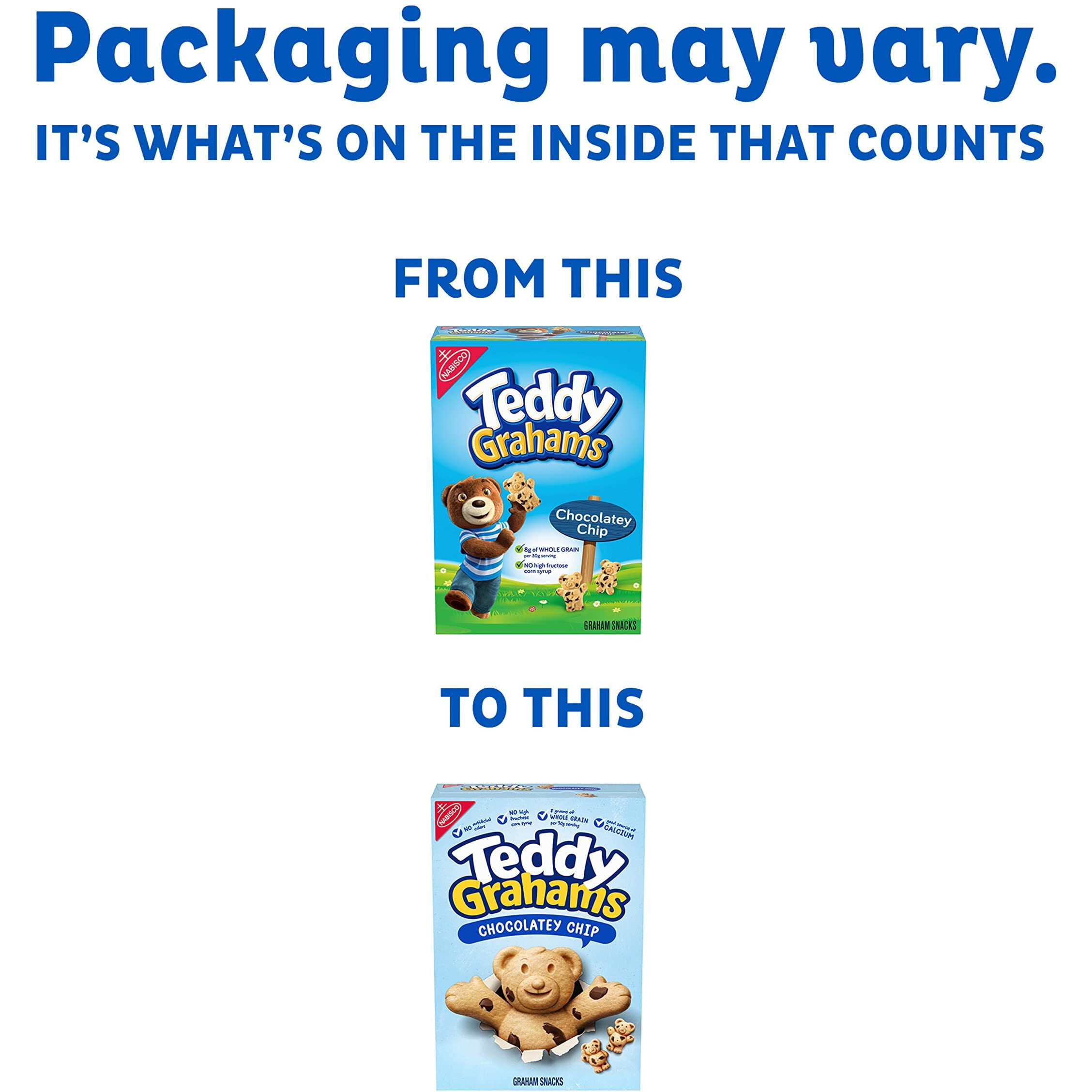 Teddy Grahams Chocolatey Chip Graham Snacks, 6 - 10 Oz Boxes