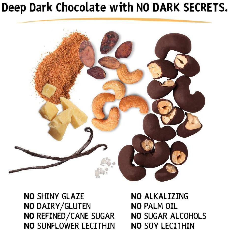 Hu Keto Friendly Hunks | Vegan Chocolate Covered Cashews And Vanilla Bean | 6 Pack | Non-Gmo, Gluten Free, Paleo, Organic Dark Chocolate