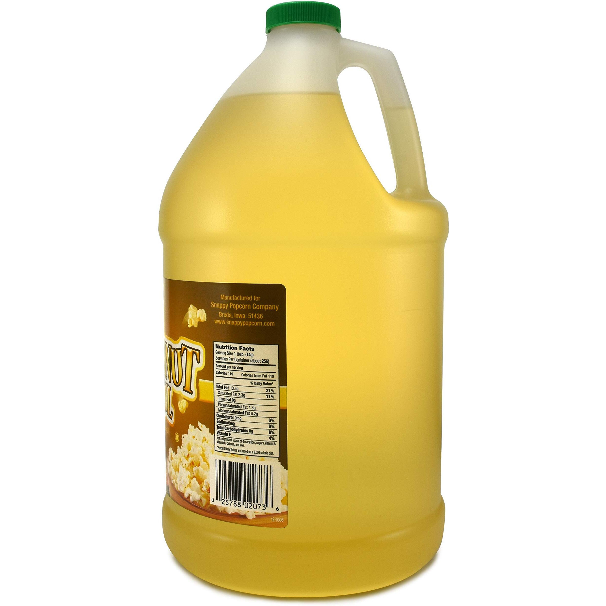 Snappy Popcorn 1 Gallon Snappy Pure Peanut Oil No Color Added, 128 Fl Oz