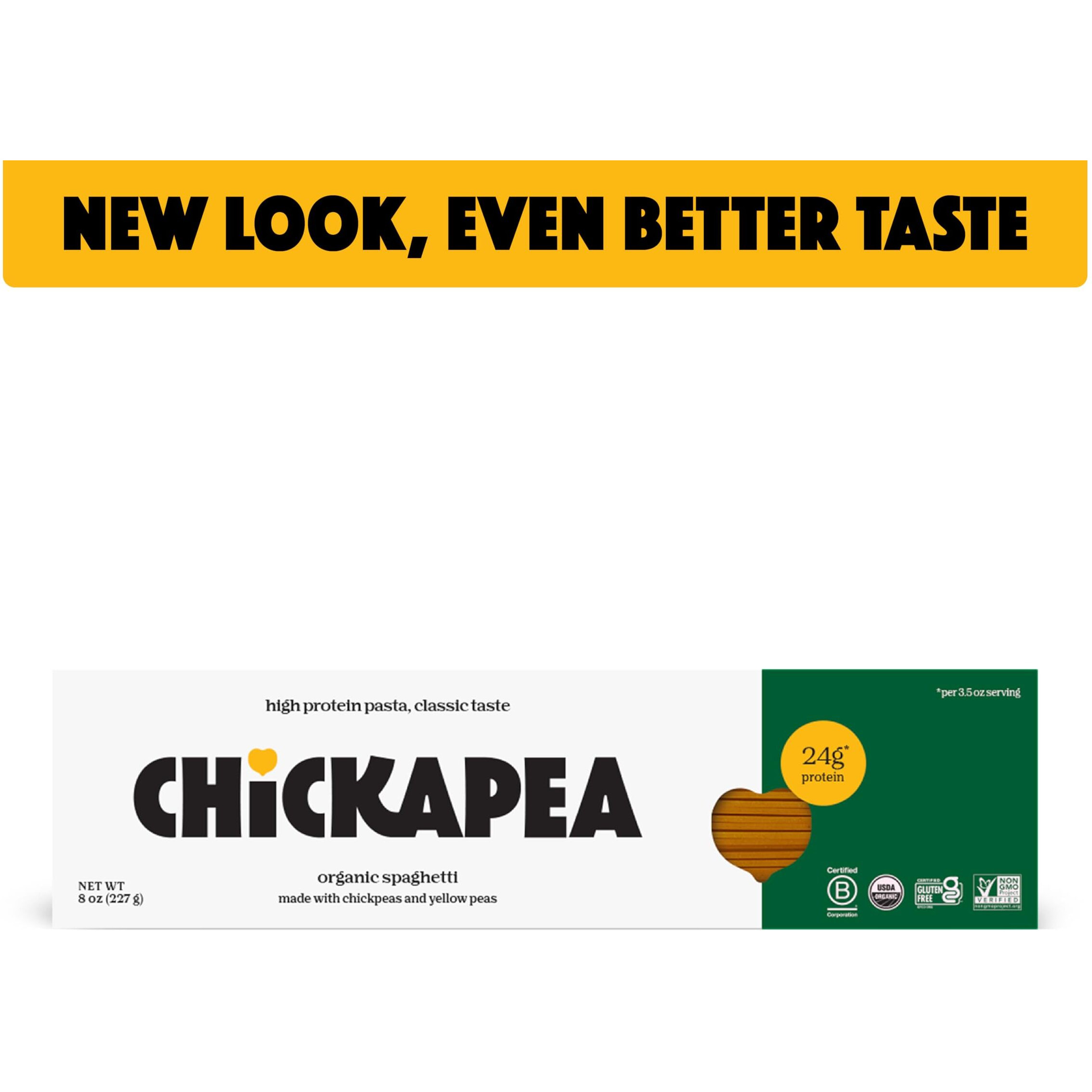 Chickapea Organic Chickpea Pasta - Spaghetti - 8 Oz (Pack Of 6)