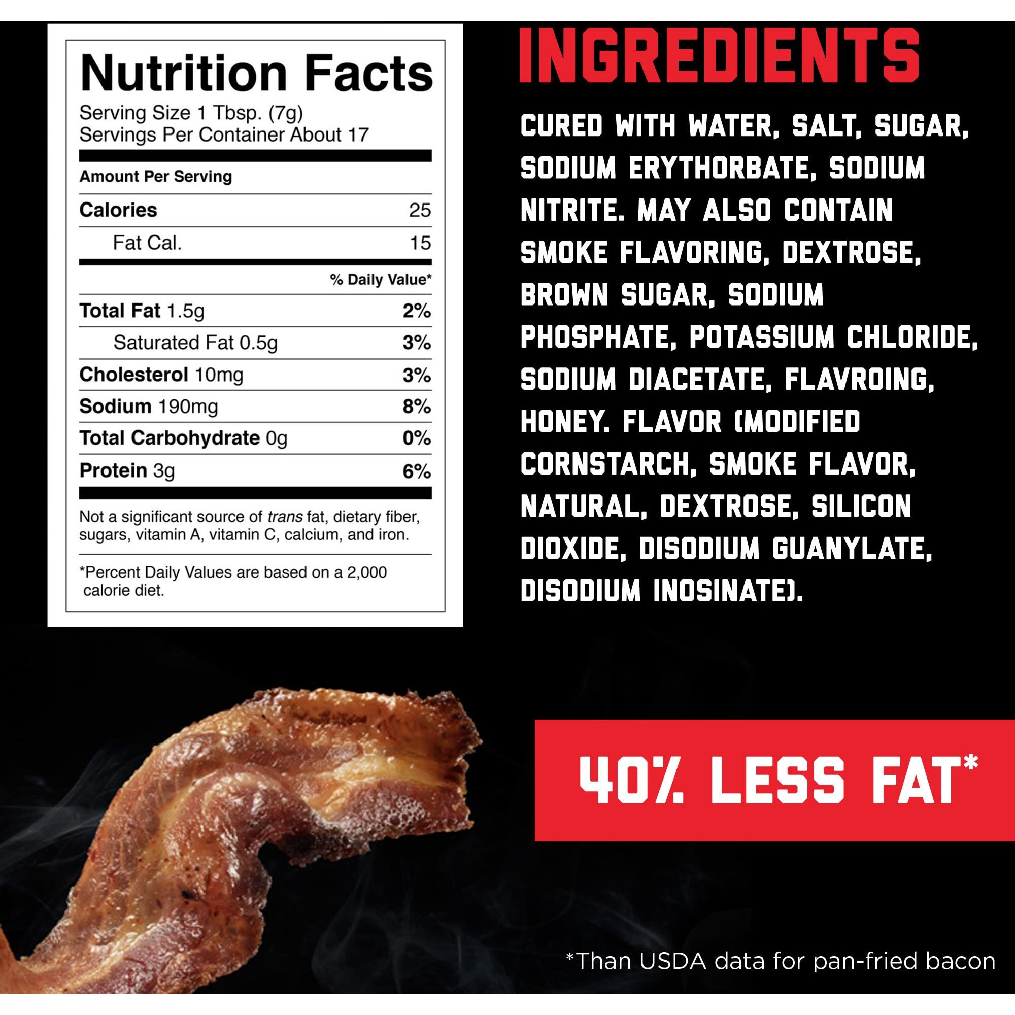 Hormel Bacon Toppings Applewood Crumbled Bacon, 3 Ounce (Pack Of 8)