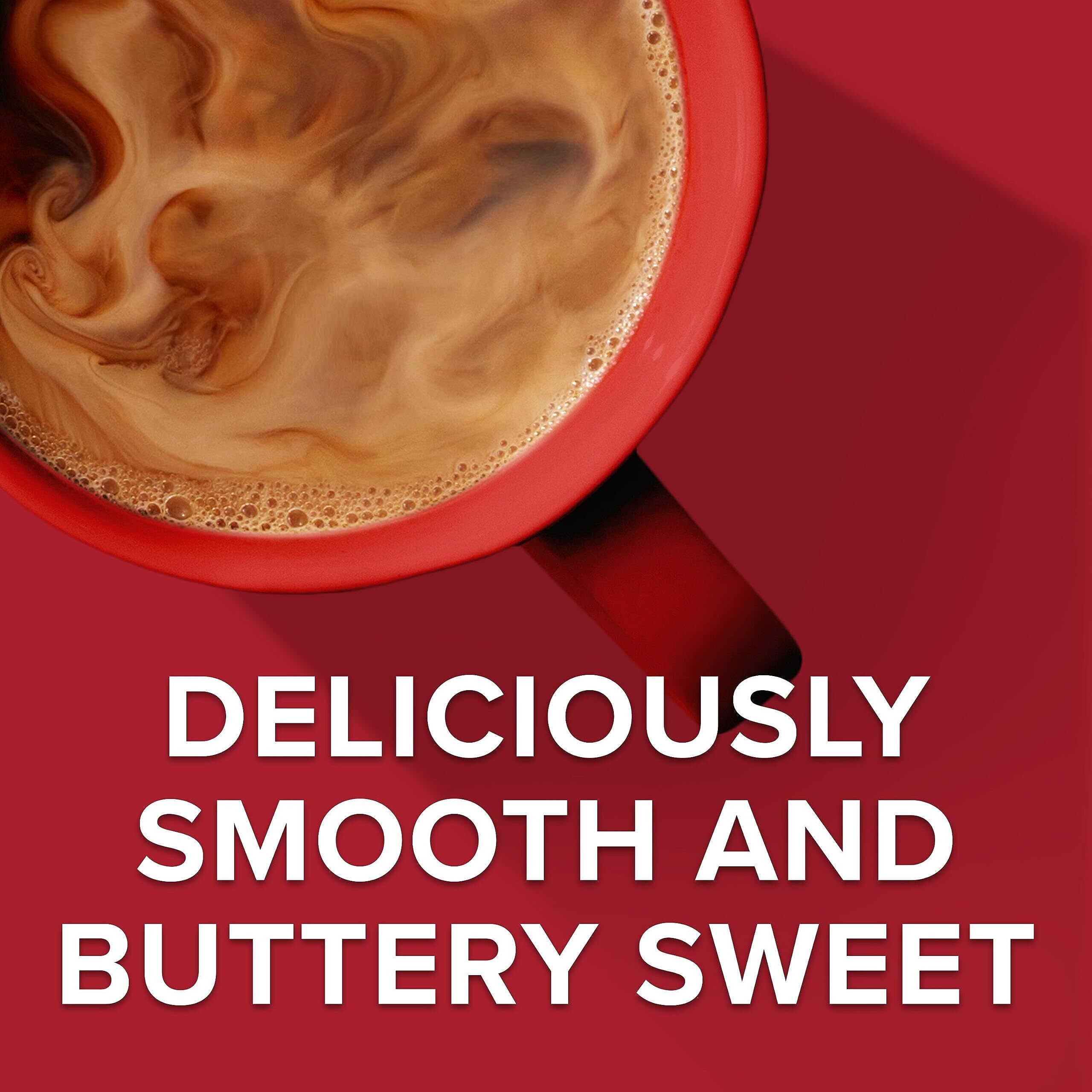 Folgers Buttery Caramel Flavored Ground Coffee, 9.6 Ounce Canister (Pack Of 6)