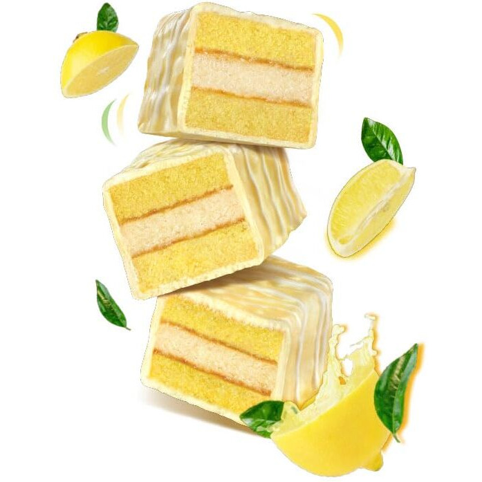 The Original Cakebites By Cookies United, Grab-And-Go Bite-Sized Snack, Sweet Lemon Layers, 12 Pack Of 3 Cookies