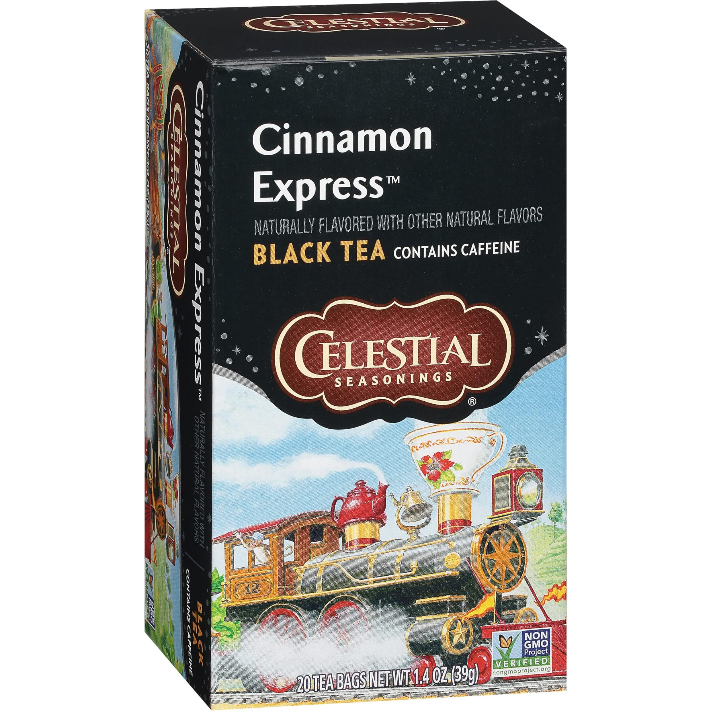 Celestial Seasonings Black Tea, Cinnamon Express, 20 Count (Pack Of 6) (Packaging May Vary)