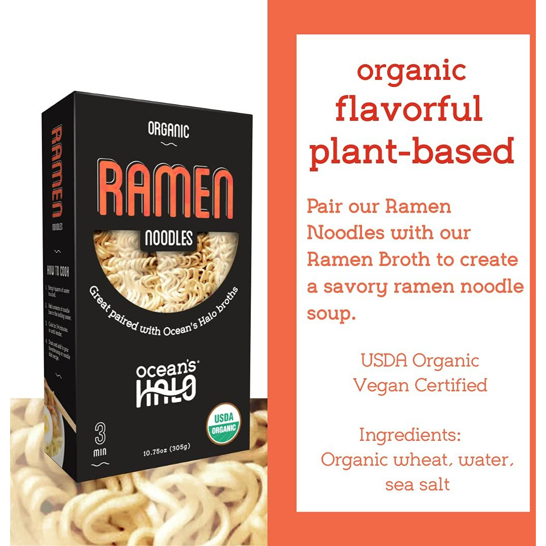 Ocean's Halo, 5 Pack Organic Ramen Noodles, Vegan, Usda Organic