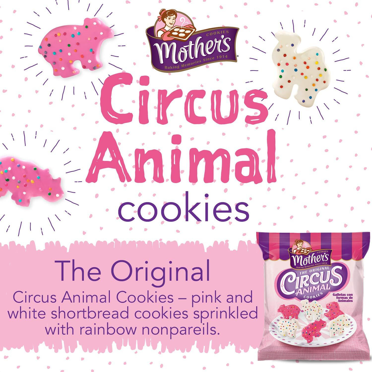 Mother's Cookies, Circus Animal, Caddy, 12 Ct. (Pack Of 4)