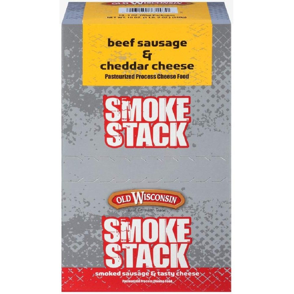 Old Wisconsin Cheese, Beef Stick And Cheddar, 1-Ounce (Pack Of 18)