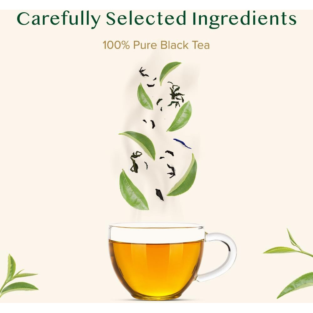 Vahdam, First Flush Darjeeling Tea - 50 Cups (3.53Oz) | Loose Leaf Black Tea - Flowery, Aromatic & Delicious | Picked, Packed & Shipped Direct From India | Champagne Of Teas | Mellow & Fragrant