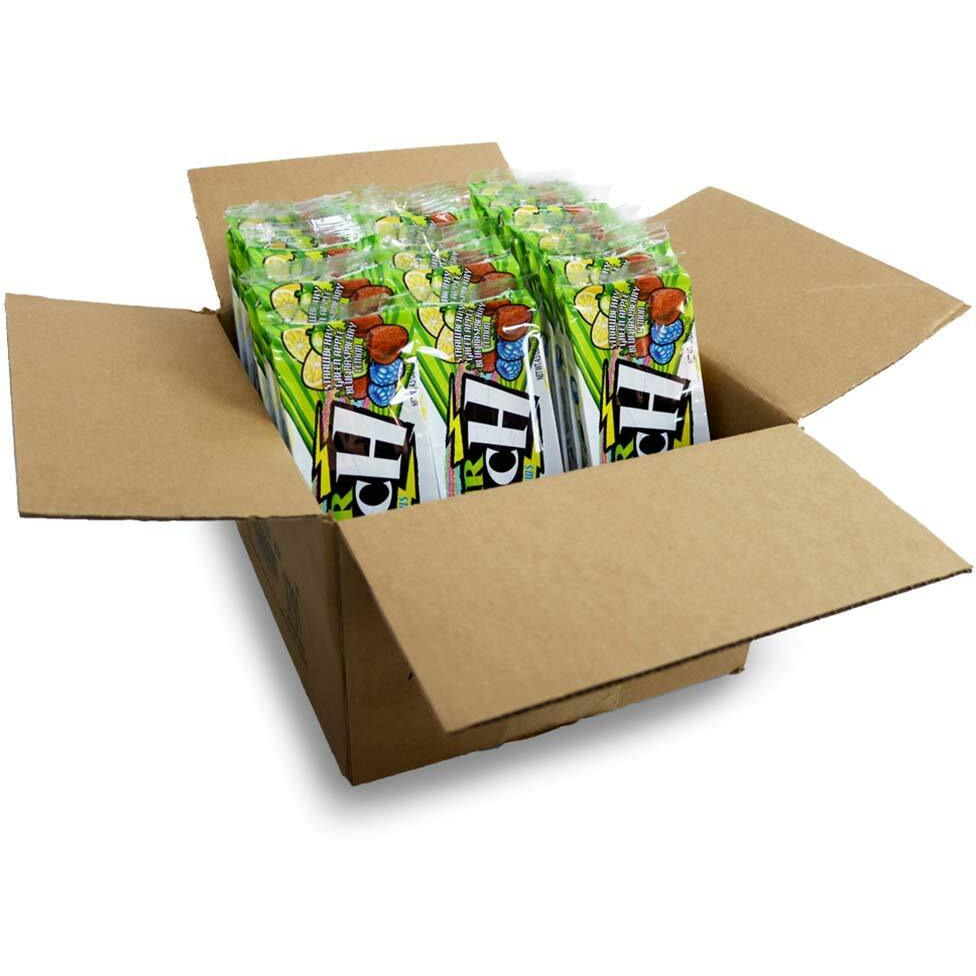 Sour Punch Straws, 4 Rainbow Fruit Flavors, Chewy Sweet & Sour Candy, 4.5Oz Tray (24 Pack)