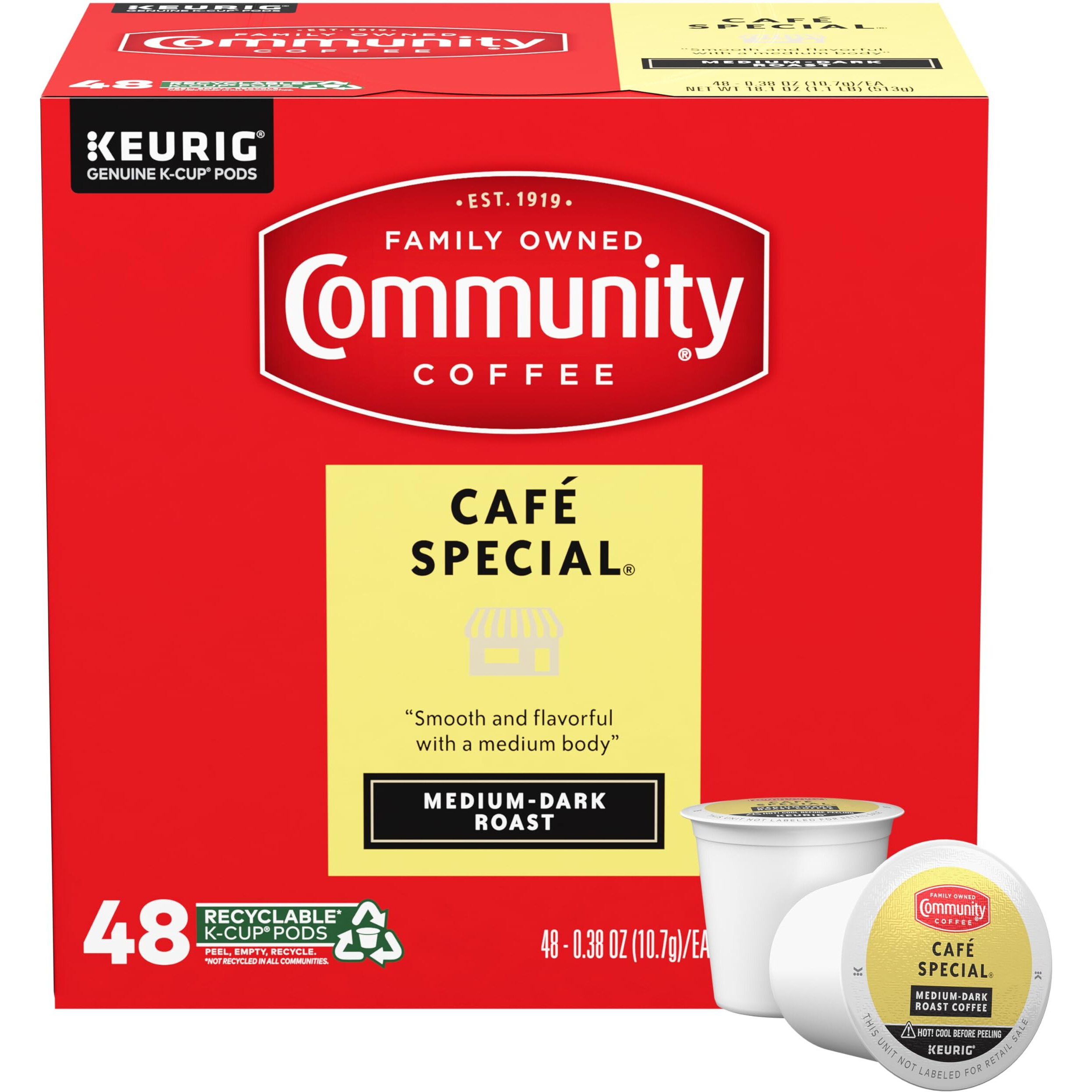 Community Coffee Caf   Special Medium-Dark Roast Single-Serve Keurig K-Cup Pods 48 Count (Pack Of 1)