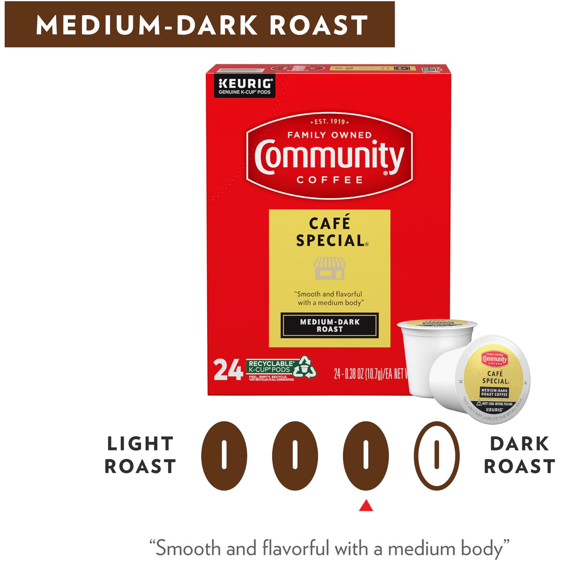 Community Coffee Caf   Special Medium-Dark Roast Single-Serve Keurig K-Cup Pods 48 Count (Pack Of 1)