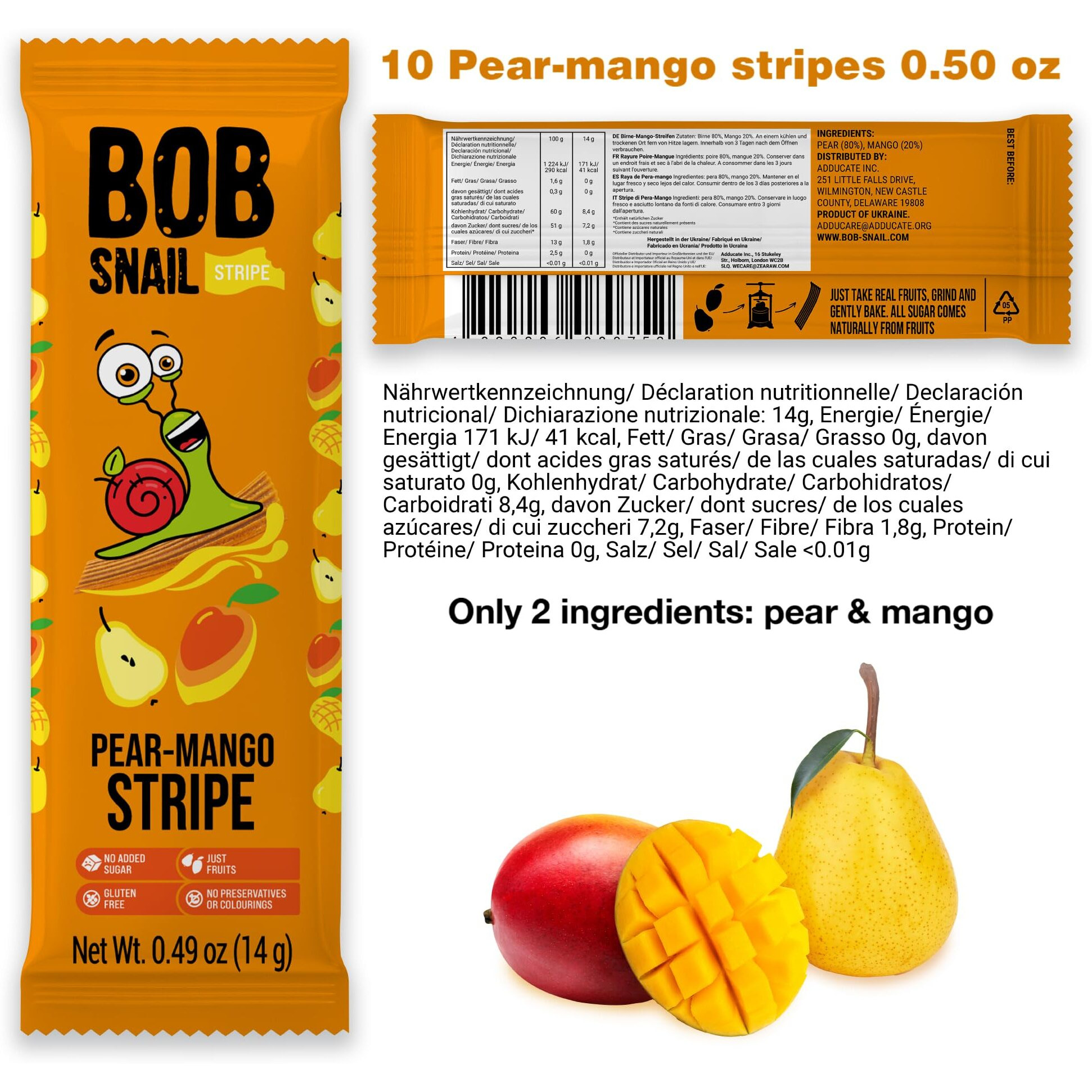 Snacks Variety Pack For Kids Adults - 30 Healthy Fruit Snacks Individual Packs For Kids Adults With Natural Mango Blueberries Pears And Apple Gluten-Free Vegan Low Carb Fruit Bar No Sugar Added