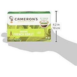 Cameron's Coffee Single Serve Pods, Organic French Roast, 12 Count (Pack Of 6)