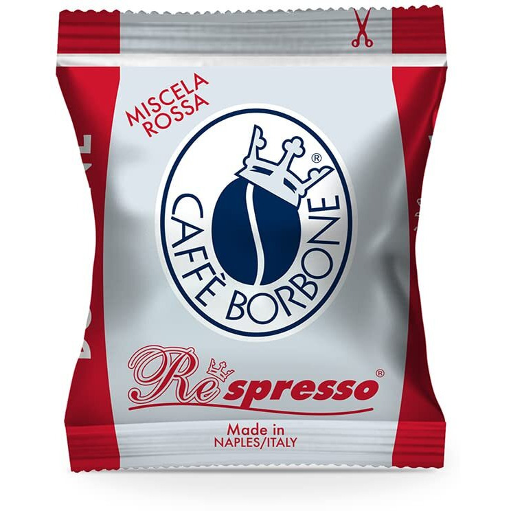 Caffe Borbone Nespresso Compatible Coffee Pods, Red Blend, Medium Roast, Premium Robusta Blend, Strong And Creamy - Not Compatible With Vertuo - 50 Count
