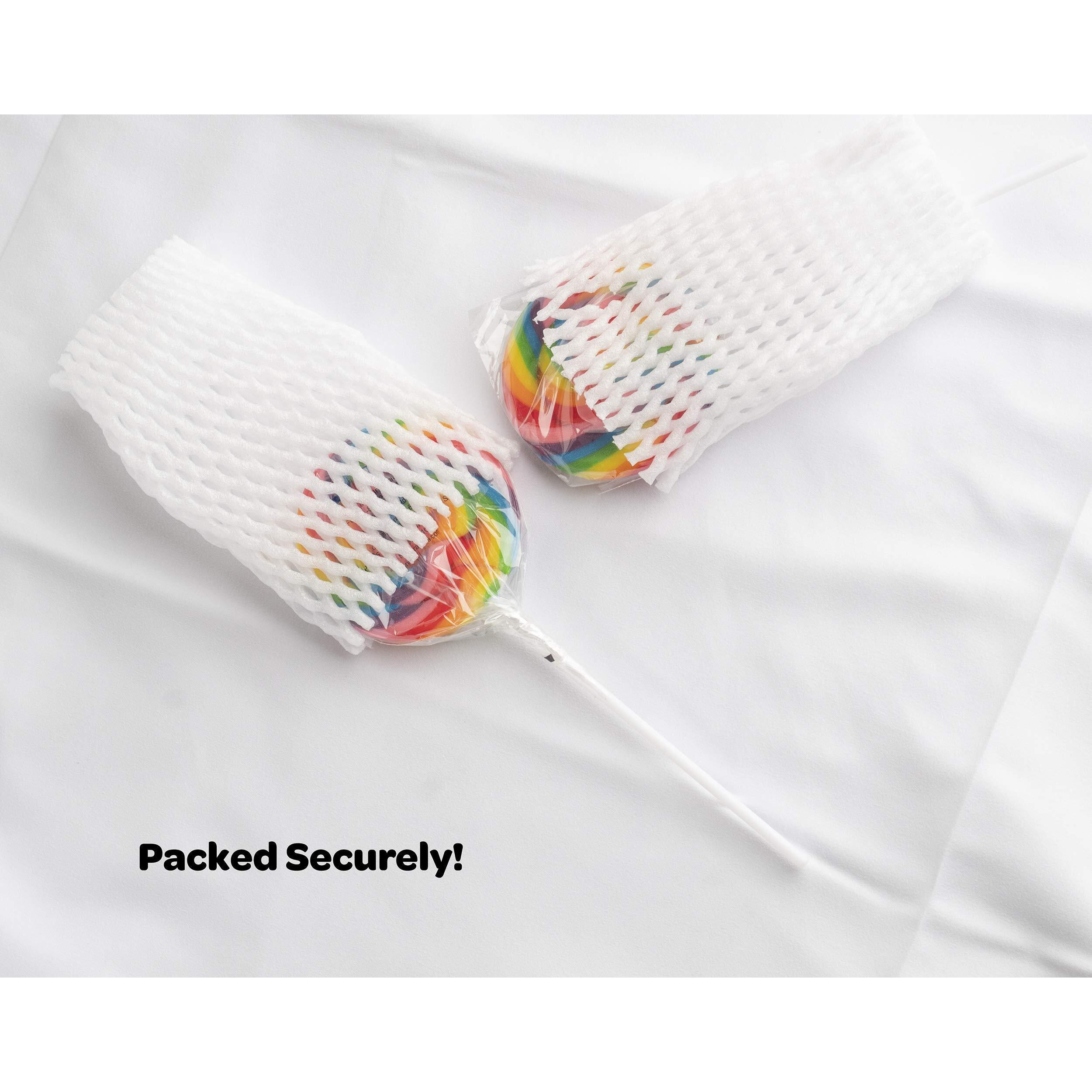 Bulk 48 Large Rainbow Lollipops -None Broken-Set Of 24 Rainbow Swirl Suckers & 24 Twisty Unicorn Pops 3 Inch, Birthday Party Favors Valentine's Day Treats (Unbreakable Secured Packing 48 Pieces)