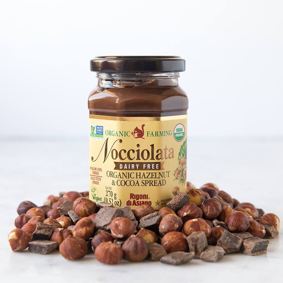 Rigoni Di Asiago Nocciolata Organic Hazelnut Spread, Dairy Free, 8.82 Oz (Pack Of 6)