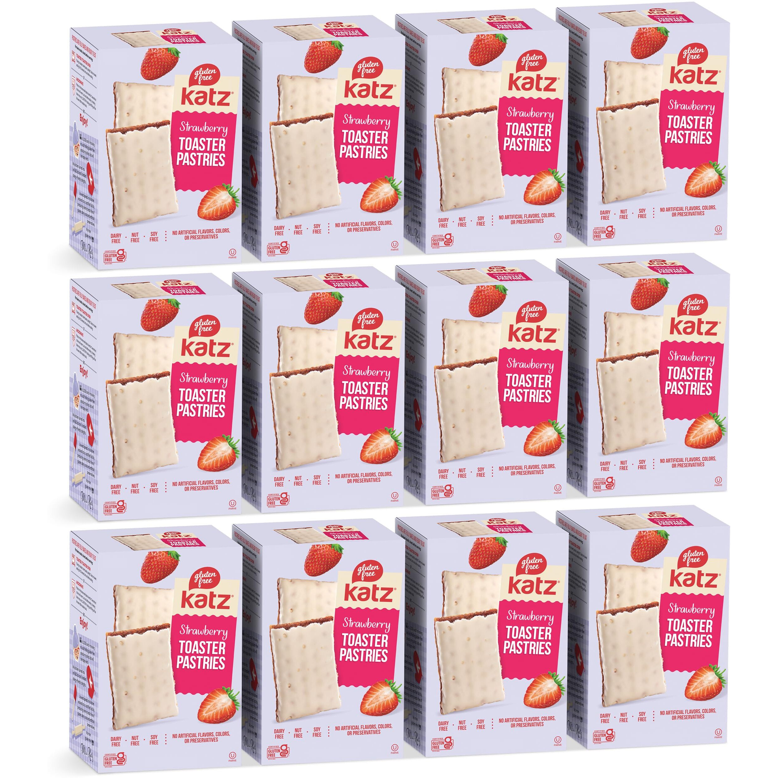 Katz Gluten Free Toaster Pastries. Strawberry. Easy Breakfast Food Or Anytime Healthy Snacks For Adults & Kids. Gluten Free. Dairy Free, Nut Free, Peanut Free, Soy Free. Snacks For Adults Kosher Snacks. 8 Oz (Pack Of 12)