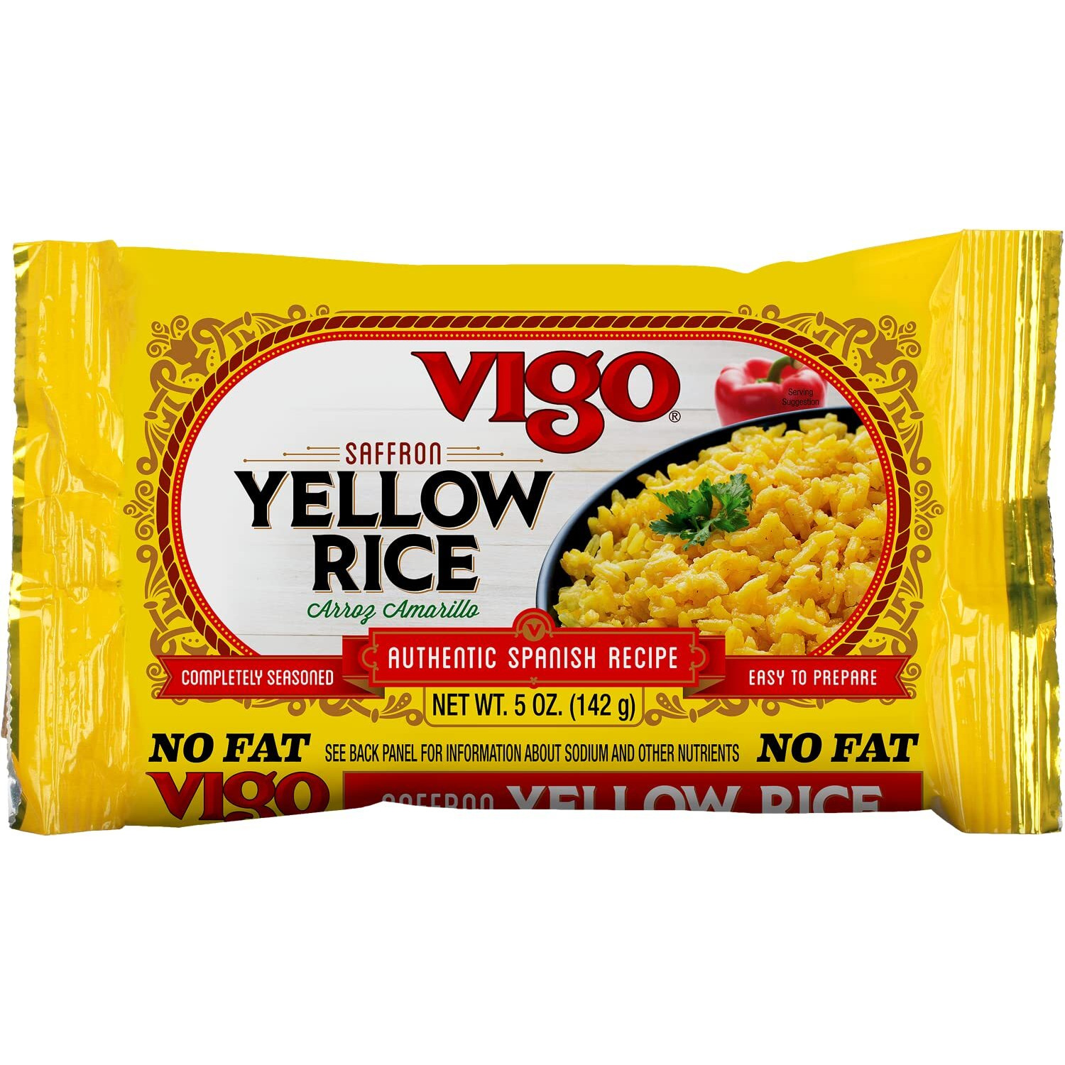 Vigo Authentic Saffron Yellow Rice, Low Fat, 5Oz (Pack Of 6)