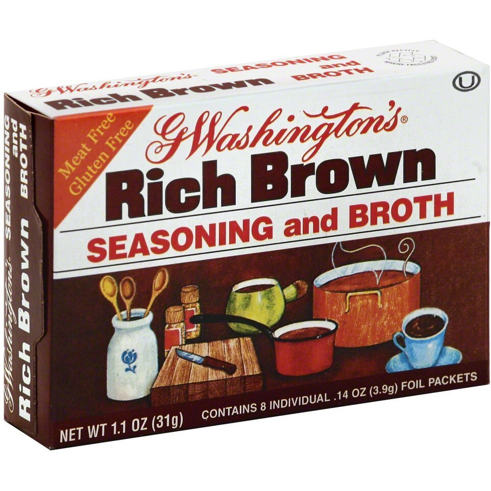 George Washington Rich Brown Seasoning And Broth 1.1 Oz (Pack Of 6)