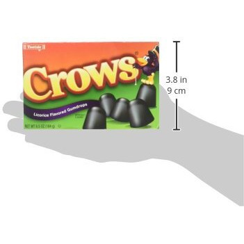 Crows Licorice Flavored Gumdrops (Pack Of 3) 6.5 Oz Theater Boxes