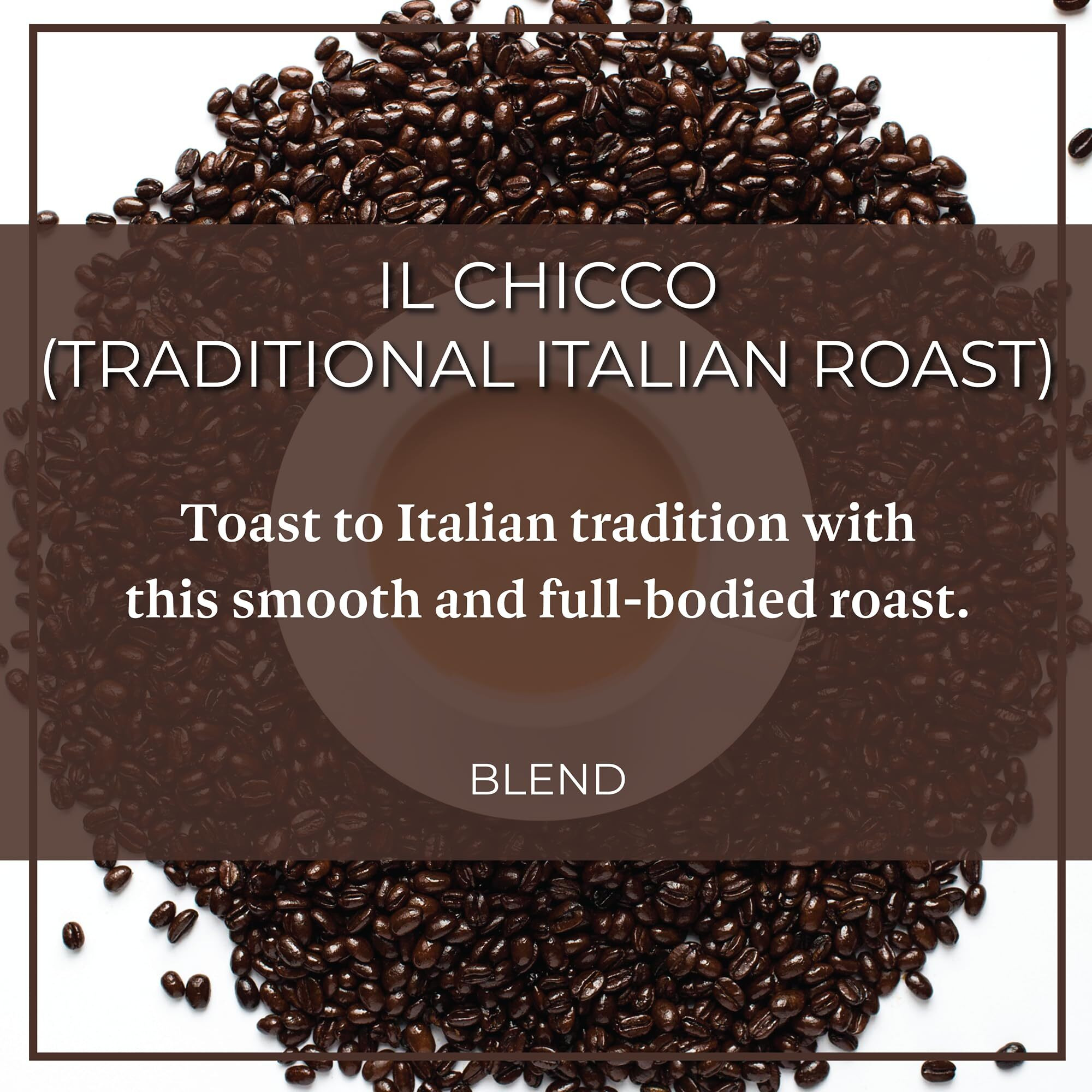 The Bean Organic Coffee Company Il Chicco (Traditional Italian Roast), Dark Roast, Whole Bean Coffee, 16-Ounce Bags (Pack Of 2)