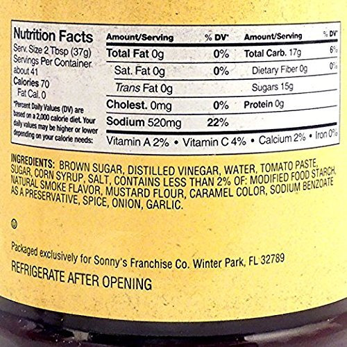 Sonny's Sweet Real Pit Barbecue Sauce 21Oz (2) , Sweet. Pitmaster
