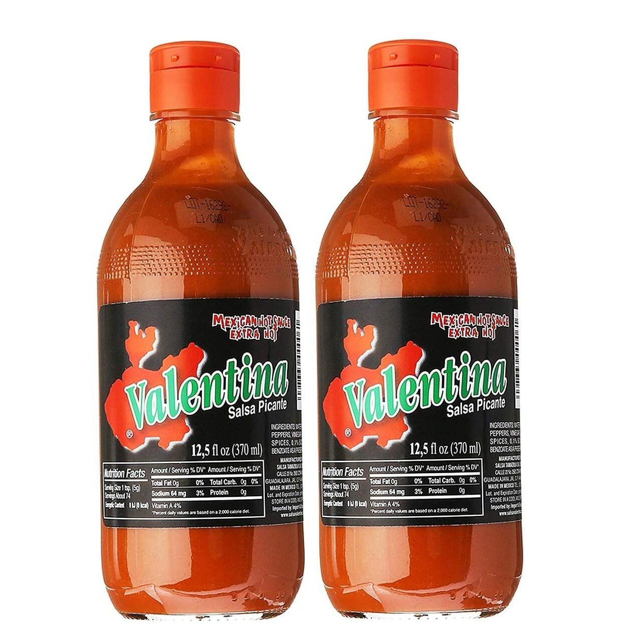 Valentina Salsa Picante Mexican Hot Sauce Extra Hot (2 Pack, Total Of 25Fl.Oz)