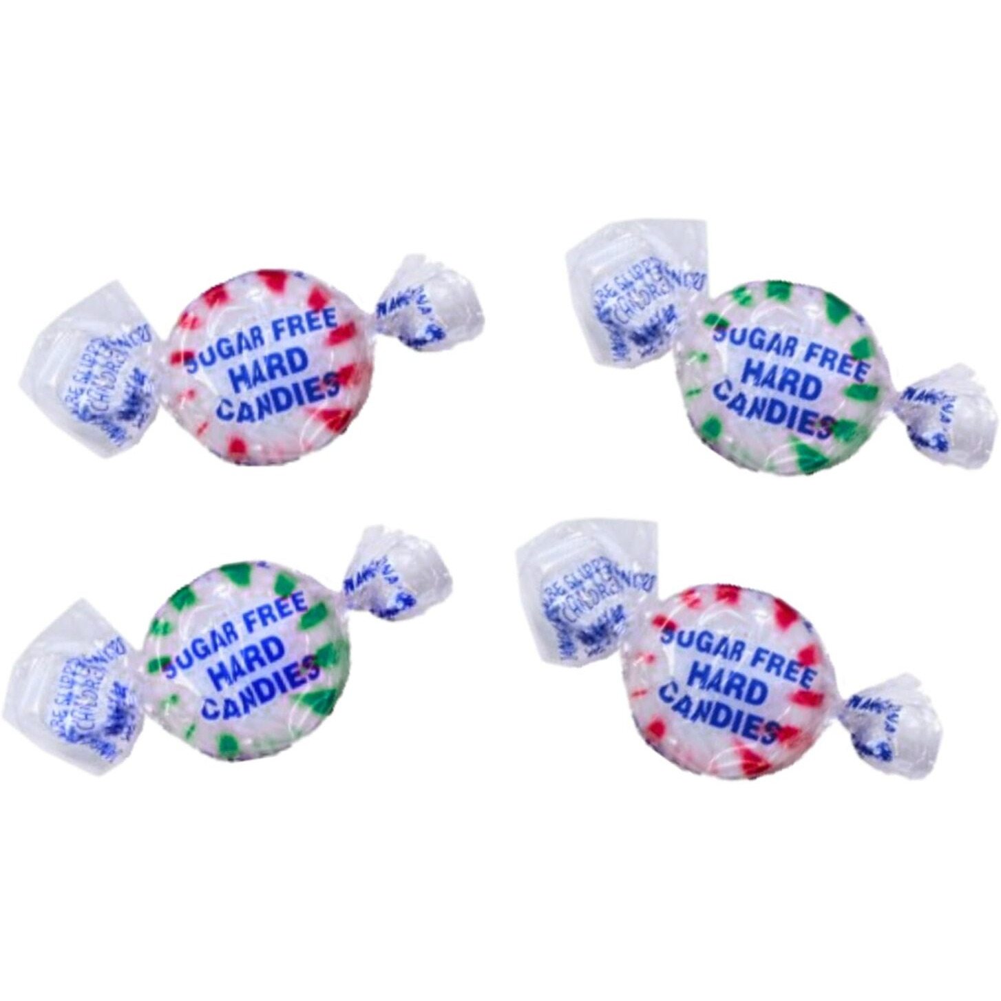 Sugar Free Peppermint And Spearmint Starlight Mints Hard Candy Assorted Mix - 1 Lb Bulk Bag Individually Wrapped Keto And Diabetic Friendly Gourmet Mint Flavored Candies (16Oz)