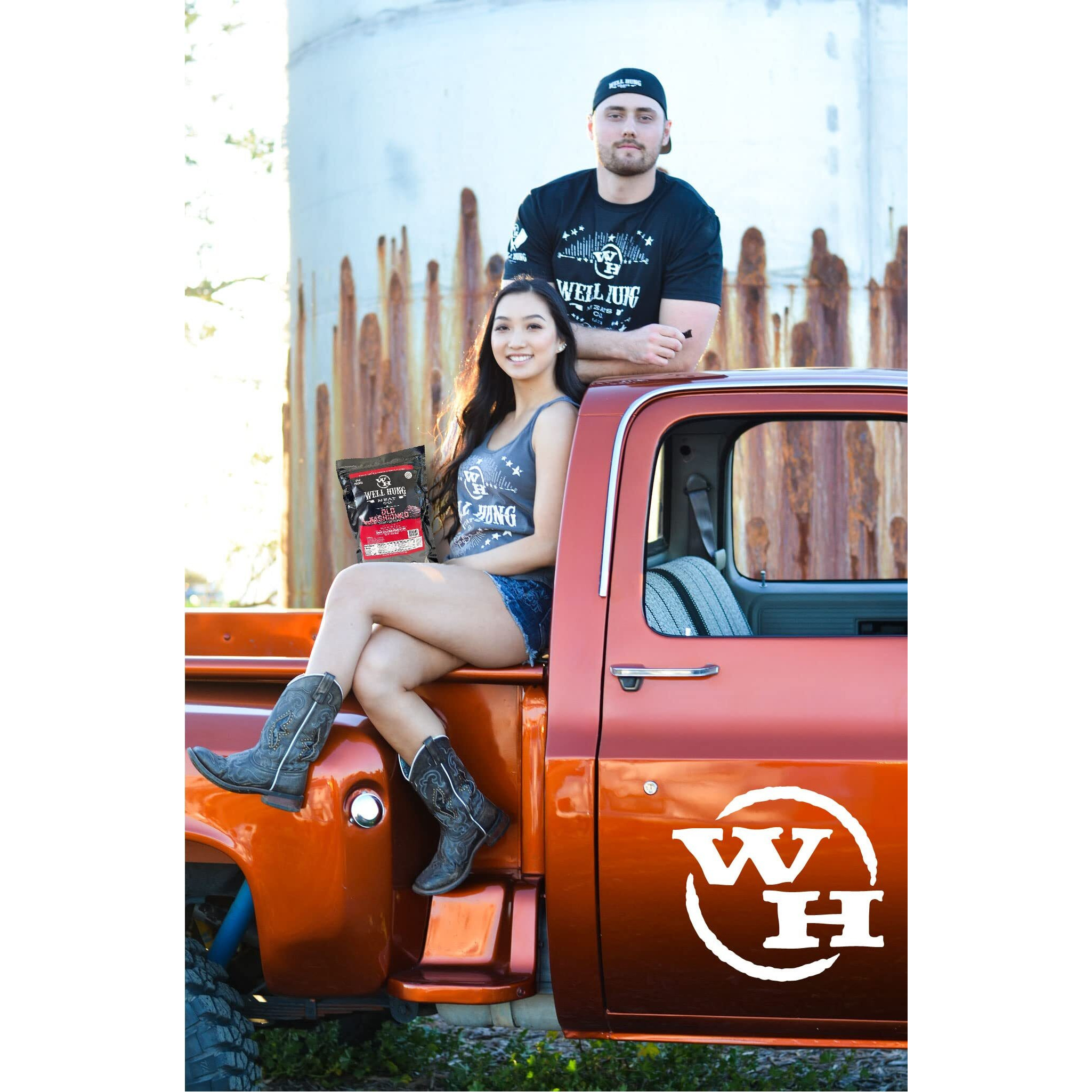 Well Hung Meats Old Fashioned Beef Jerky One Pound Resealable Craft Jerky Bag (16Oz)