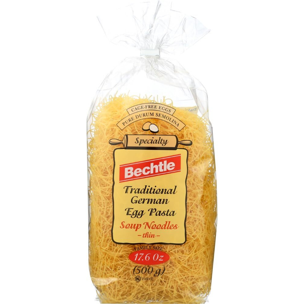 Bechtle Traditional German Cage Free Egg Pasta Soup Noodles Thin -- 17.6 Oz (Pack Of 2)