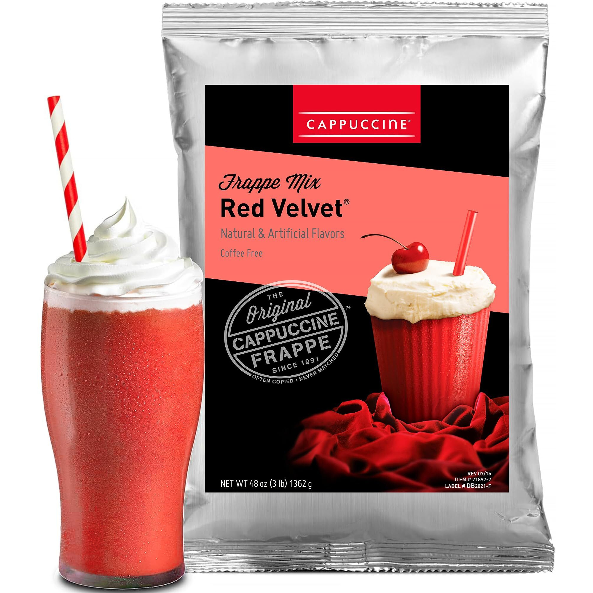 Cappuccine Red Velvet Frappe Mix, 3 Pound (Pack Of 1)
